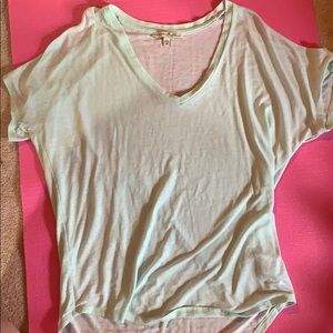 Express cold shoulder vneck shirt